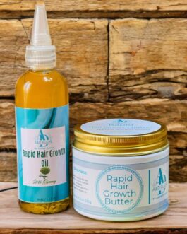 Rapid Hair Growth Combo Set: 150g Hair Growth Butter & 100ml Oil