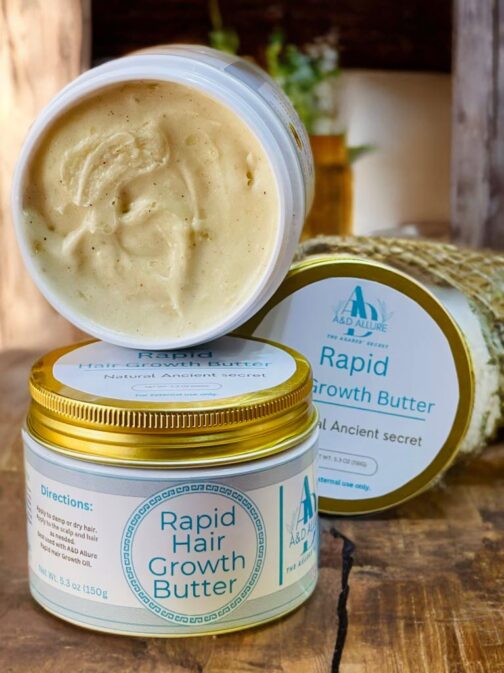 Rapid Hair Growth Combo Set: 150g Hair Growth Butter & 100ml Oil - Image 4