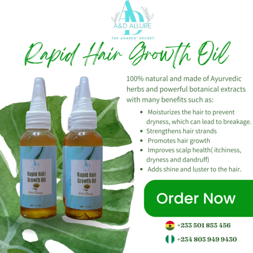 Rapid Hair Growth Oil (100ml) - Image 3